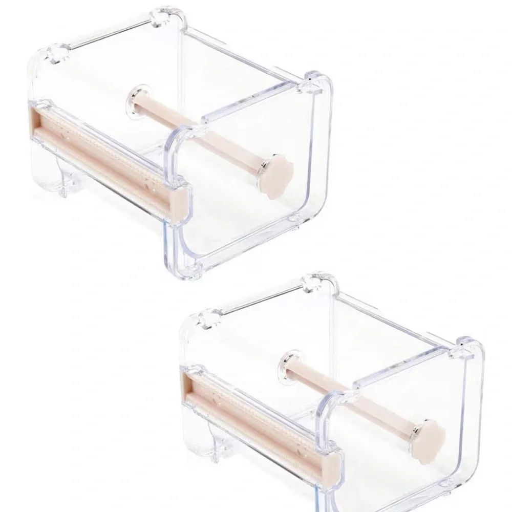 Acrylic Washi Tape Organizer Stackable Clear Desk Stackable Storage Bins